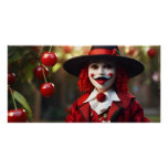 Clown and cherry poster