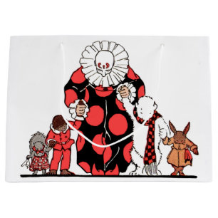 clown and friends take their bow large gift bag