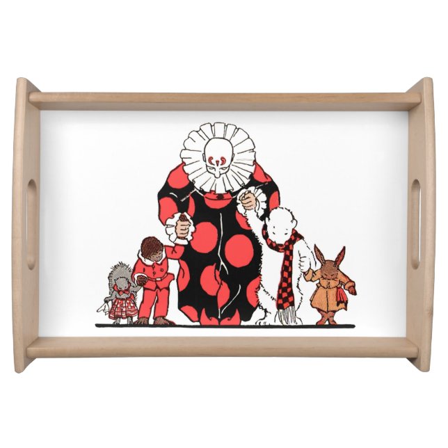 clown and friends take their bow serving tray (Front)