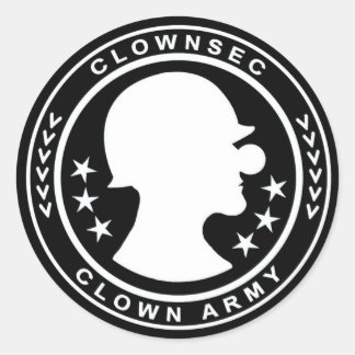 Clown Army Badge Sticker
