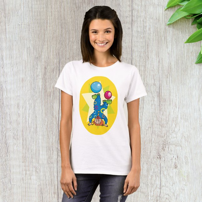 Clown Balancing Balls Fun Circus T-Shirt (Creator Uploaded)