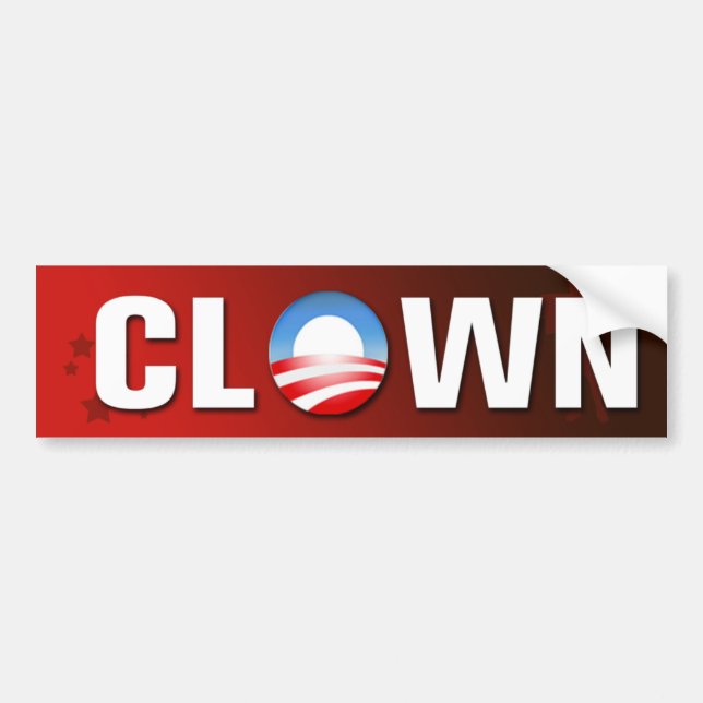 Clown Bumper Sticker (Front)