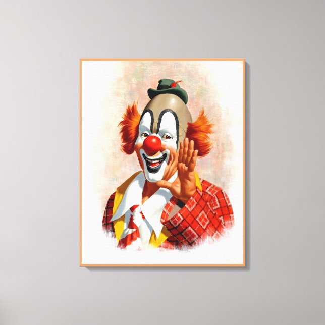 Clown canvas painting  2 print (Front)
