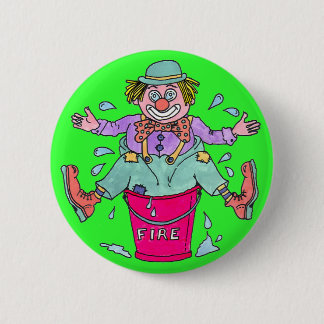 Clown Capers Button Pin Badge