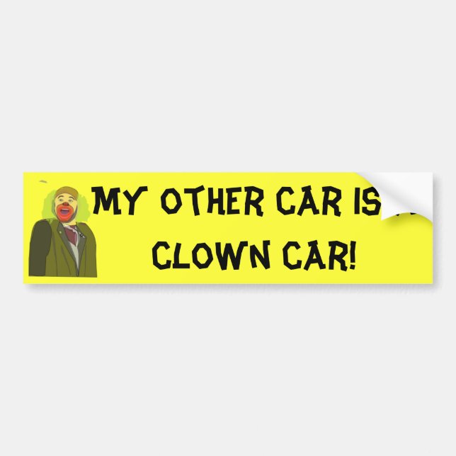 Clown Car Bumper Sticker (Front)