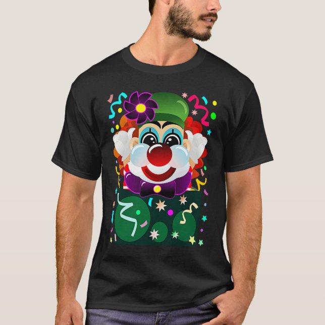 CLOWN CARNIVAL COSTUME T-Shirt (Front)