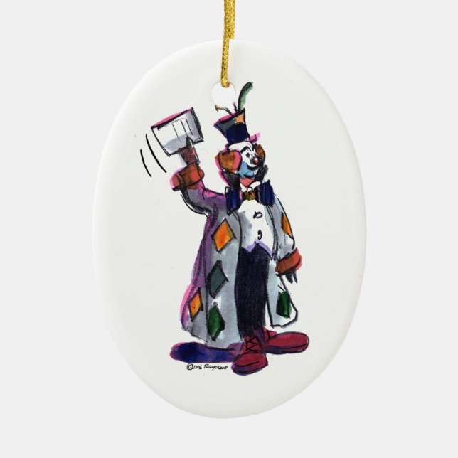 cLoWn Ceramic Ornament (Front)