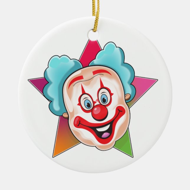 Clown Ceramic Ornament (Front)