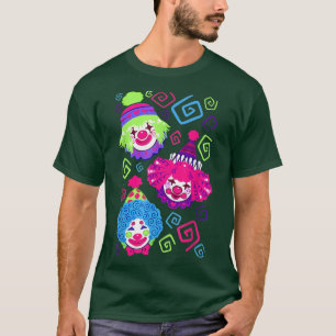 Clown Circus Carnival Costume Birthday Theme Kids T-Shirt