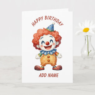 Clown Circus Humour Card