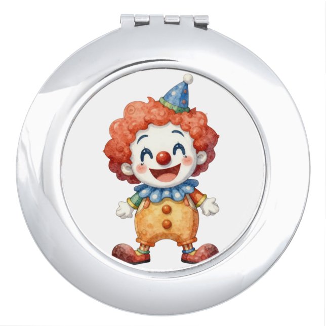 Clown Circus Humour Compact Mirror (Front)