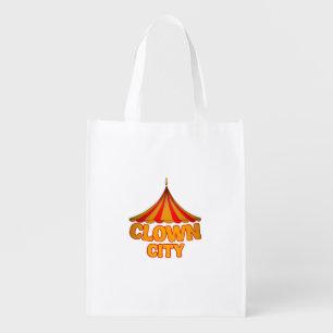 Clown City Grocery Bag