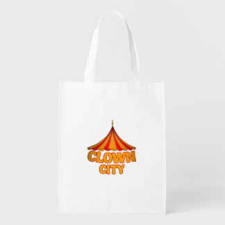 Clown City Grocery Bag