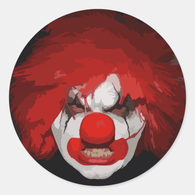 Clown Classic Round Sticker (Front)