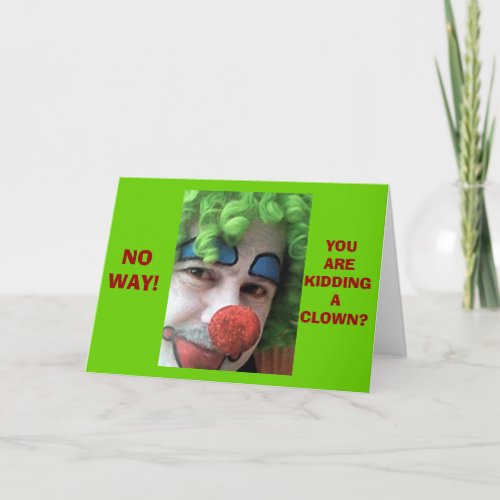 CLOWN CLOWNS AROUND FOR YOUR 50th BIRTHDAY Card