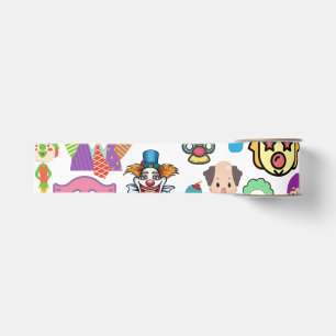 Clown Collage Print Ribbon