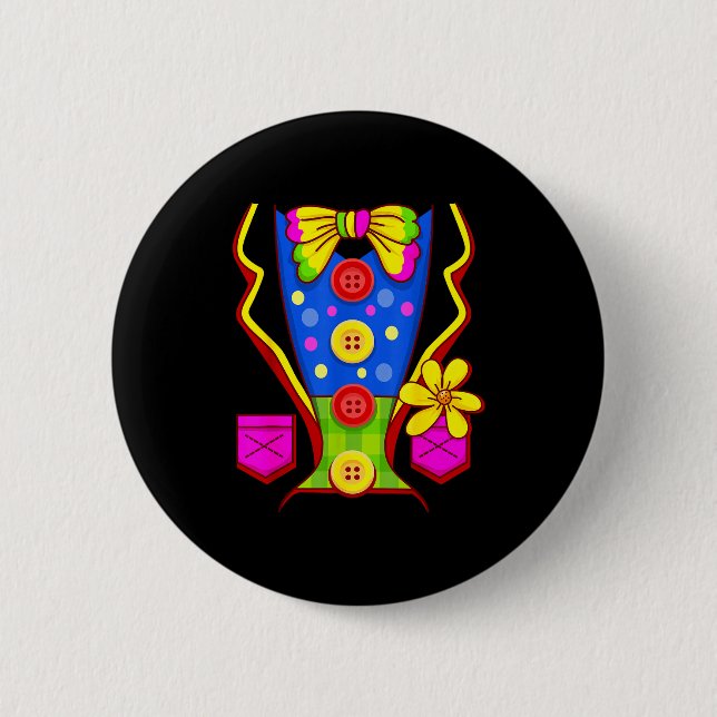 Clown Costume Circus  Button (Front)