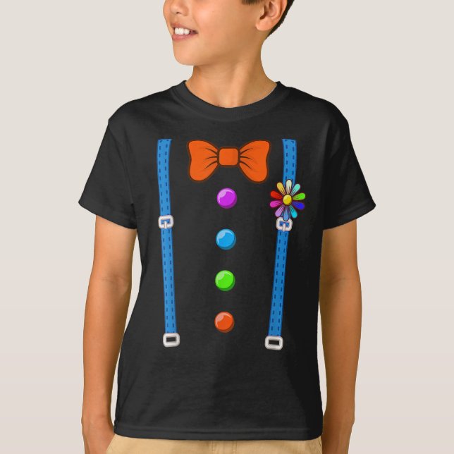 Clown Costume Funny Circus Halloween Costumes GIFT T-Shirt (Front)