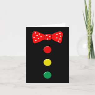 Clown Costume Halloween Fun Circus Clown Matching Card