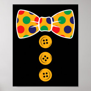 Clown Costume Halloween Funny Circus Clown Gift Th Poster