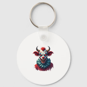 Clown Cow of Terror Keychain