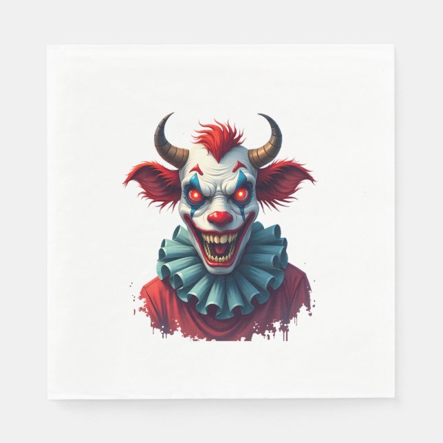 Clown Cow of Terror Napkins (Front)