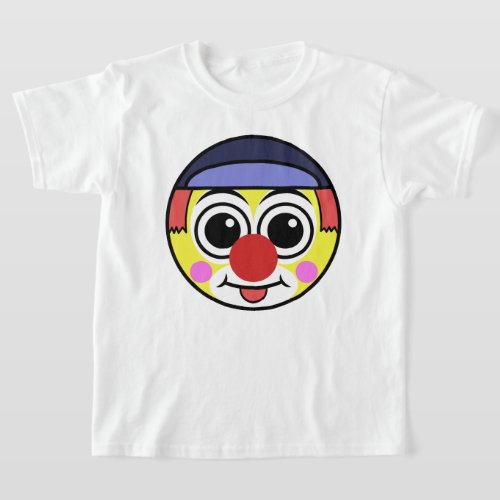 Clown Emoji Face T_Shirt