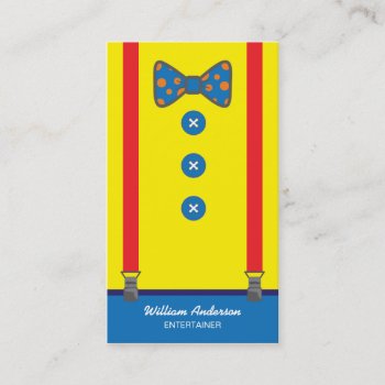 Clown Entertainer Business Cards | Bright Jolly by special_stationery at Zazzle