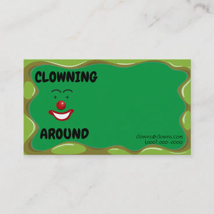 Clown Entertainers Logos Business Card | Zazzle