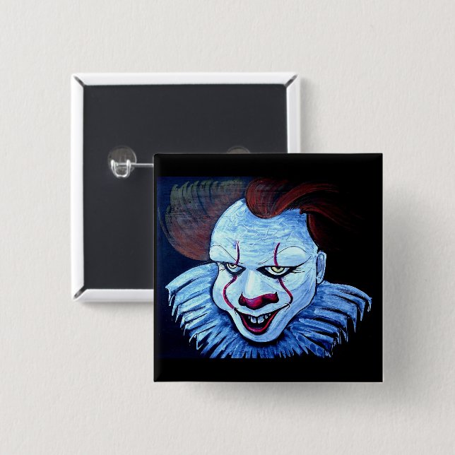 Clown:Evil Button (Front & Back)