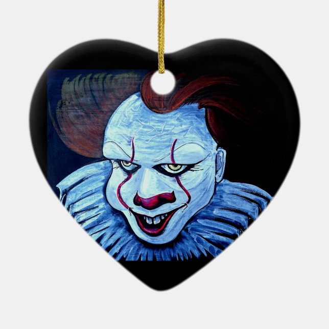 Clown:Evil Ceramic Ornament (Back)