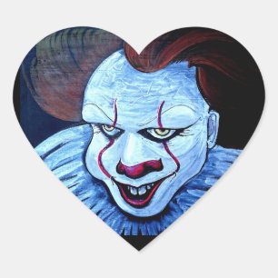 Clown:Evil Heart Sticker