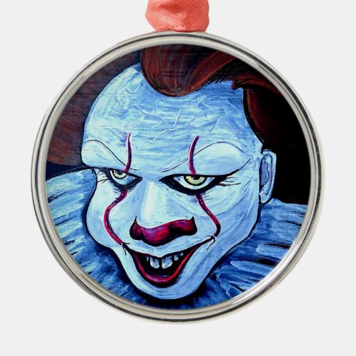 ClownEvil Metal Ornament