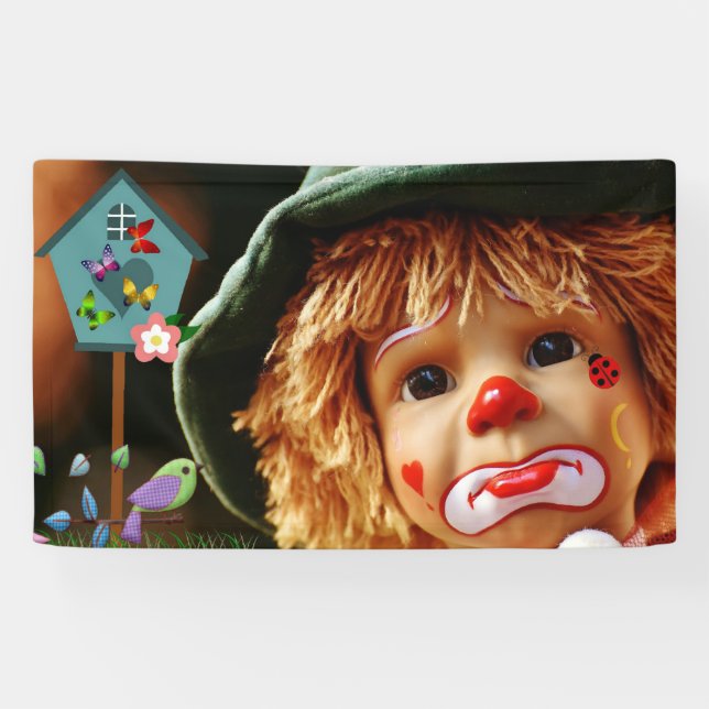 Clown Face Banner (Horizontal)