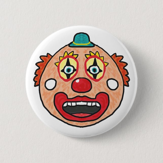 Clown Face Button (Front)