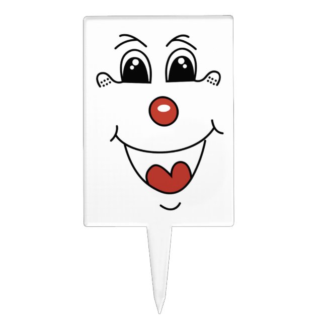 CLOWN FACE CAKE TOPPER (Front)