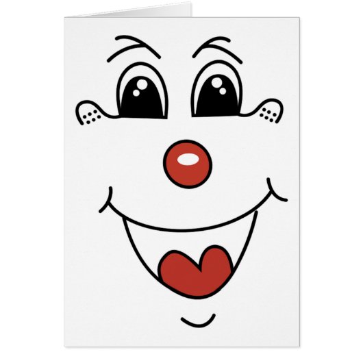 CLOWN FACE CARDS (Front)