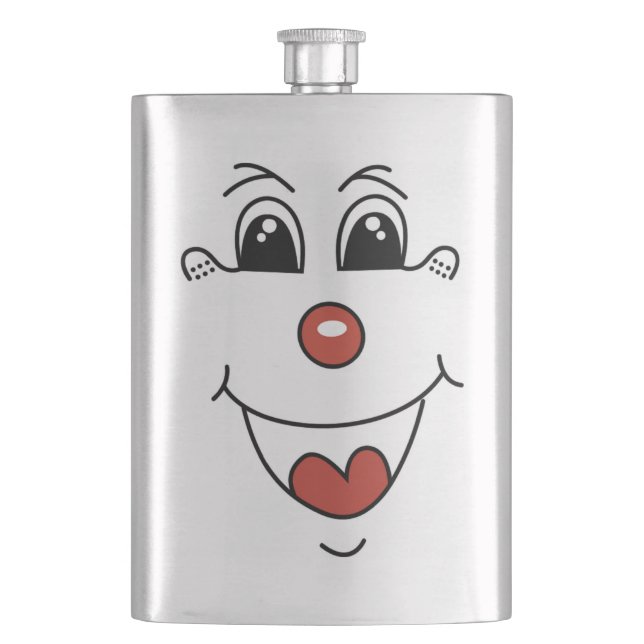 CLOWN FACE FLASK (Front)