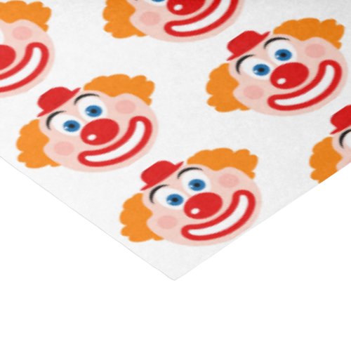 Clown face gift wrap tissue paper