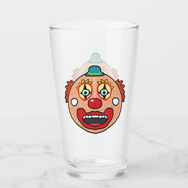 Clown Face Glass (Front)