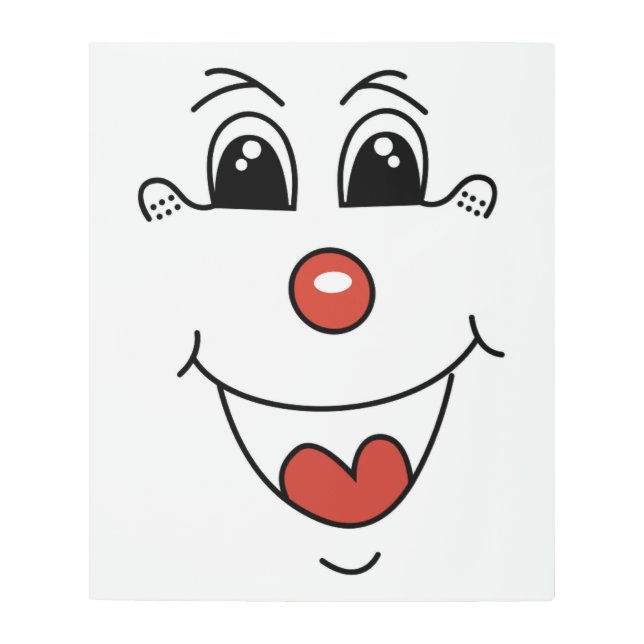 CLOWN FACE METAL PRINT (Front)