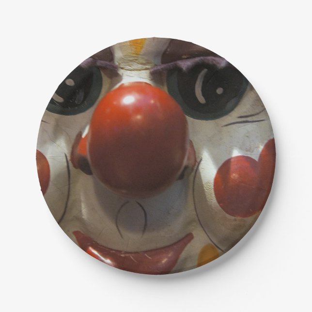 Clown Face Paper Plates (Front)