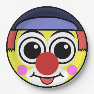 Clown Face Paper Plates