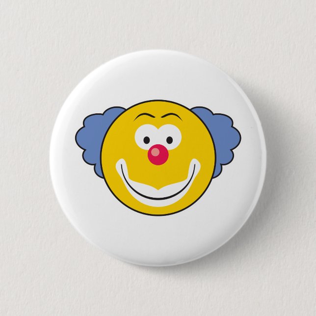 Clown Face Pinback Button (Front)