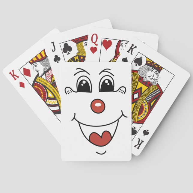 CLOWN FACE POKER CARDS (Back)