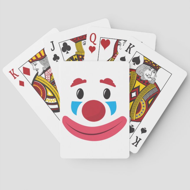 Clown Face Poker Cards (Back)