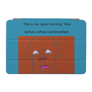 Clown-Faced Dog Cartoon Sketch iPad Mini Cover