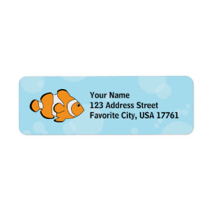 Clown Fish Address Label