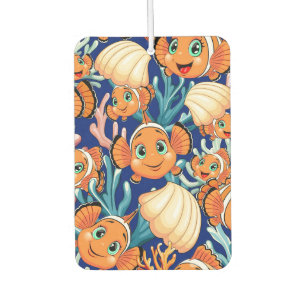 Clown fish Cartoon cute Family Underwater Air Freshener
