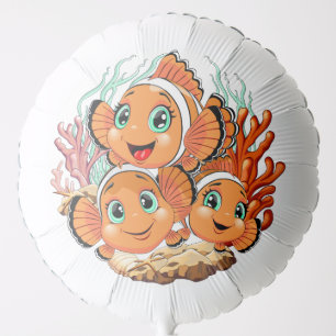Clown fish Cartoon cute Family Underwater Balloon